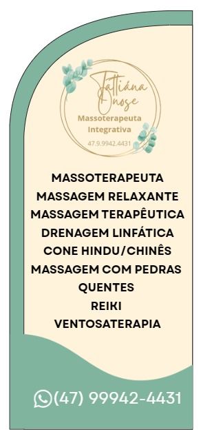 Tatiana Onose, massoterapeuta em Joinville, SC