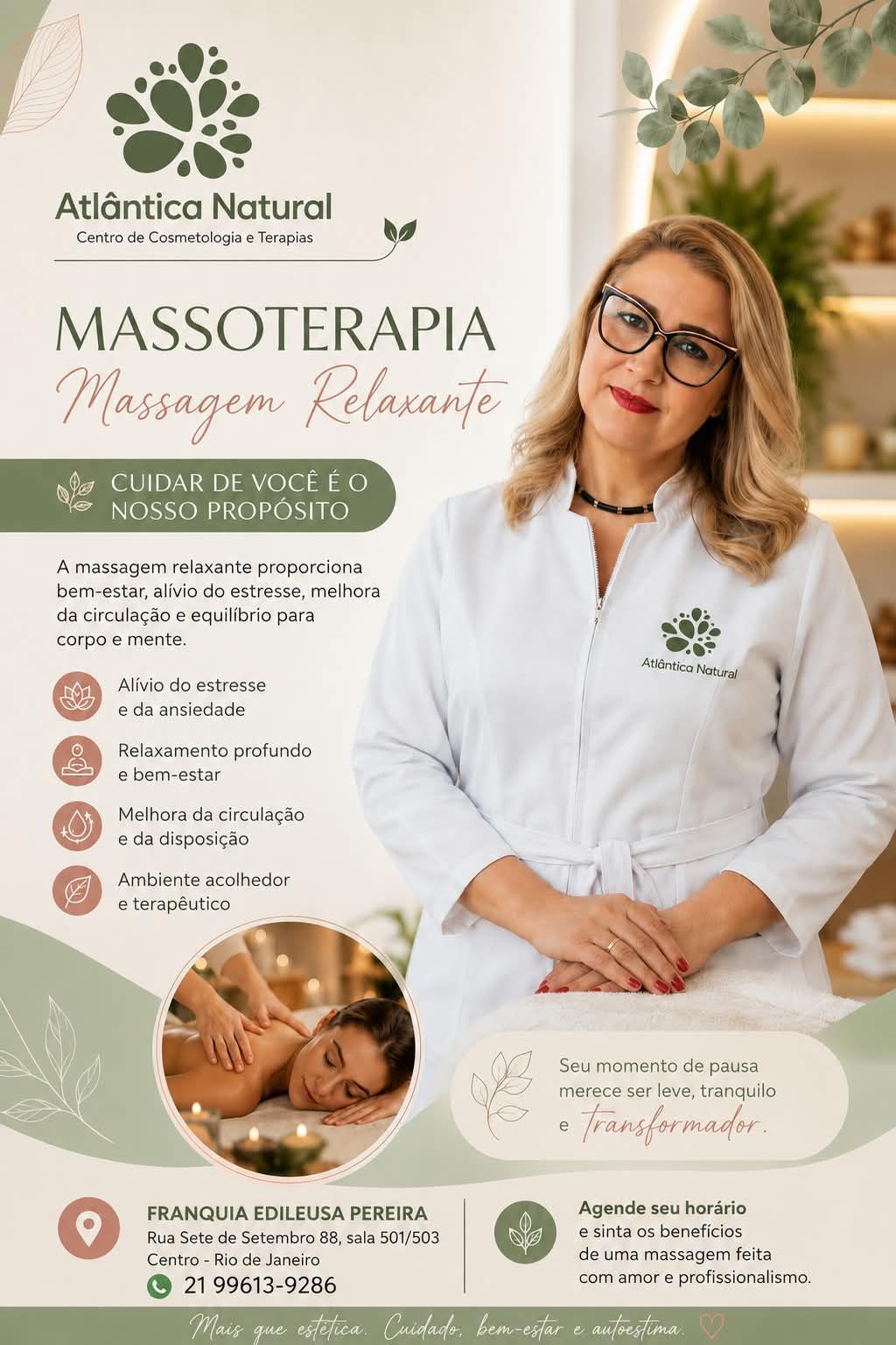Maria odete Campos do Nascimento, massoterapeuta em Rio de Janeiro, RJ