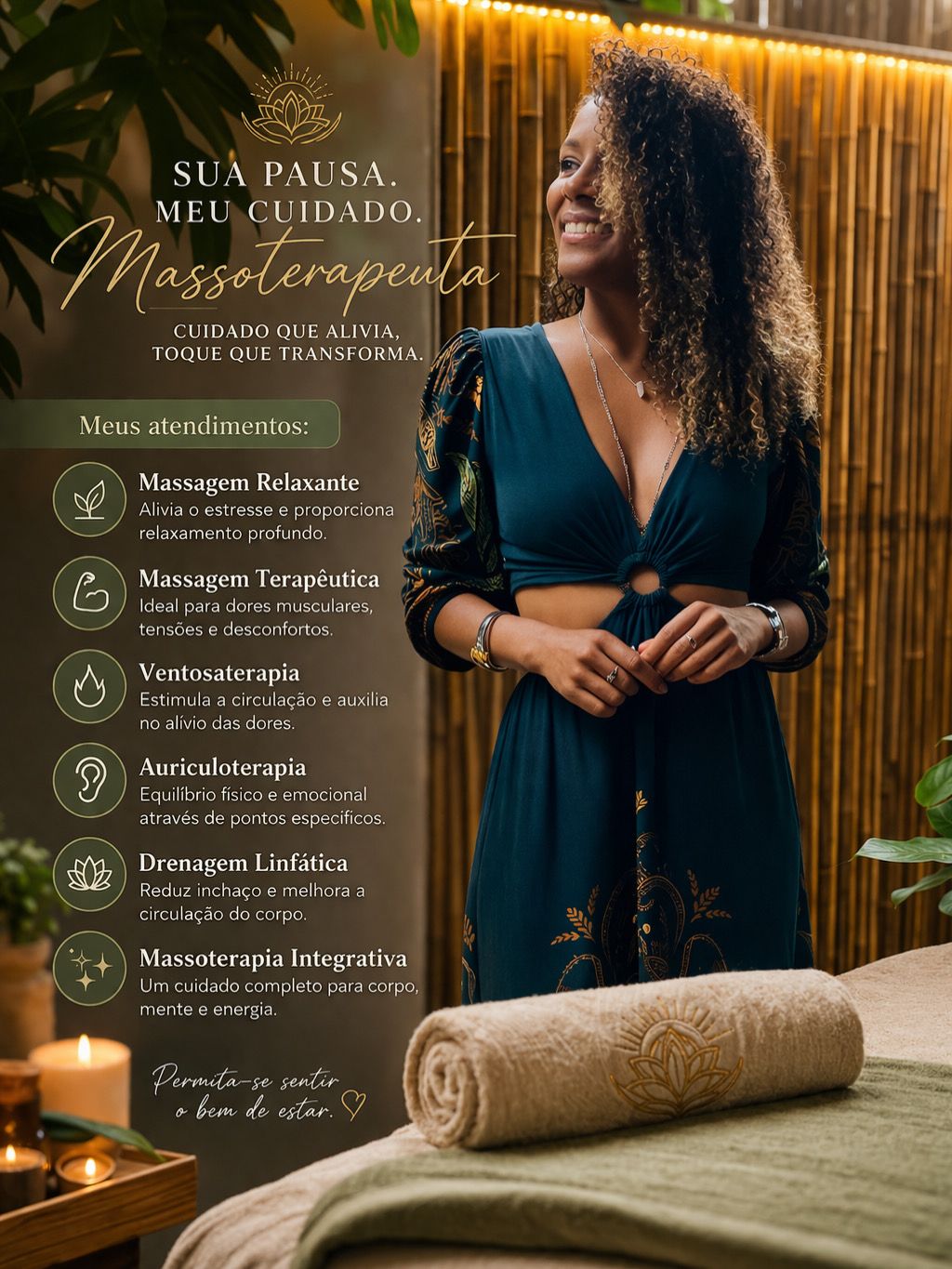 Luana dos Santos Lopes, massoterapeuta em Niterói, RJ