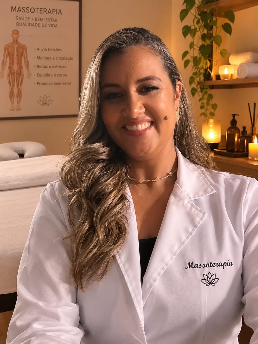 Gardênia dos Santos Gaspar, massoterapeuta em Viçosa do Ceará, CE