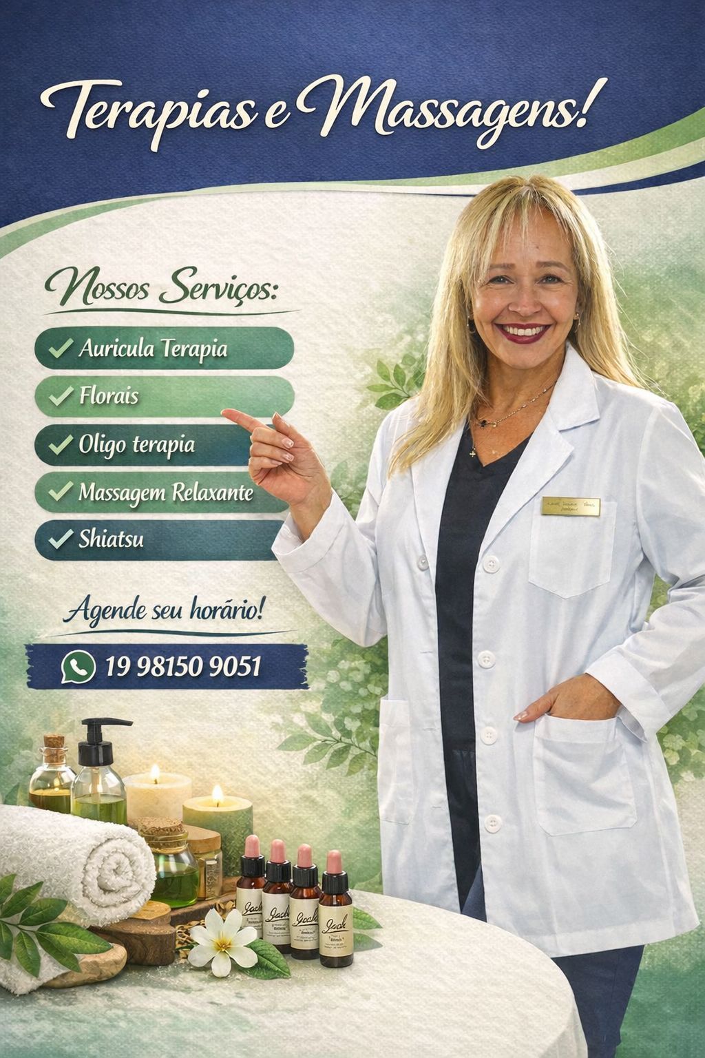 Ana jesus, massoterapeuta em Americana, SP