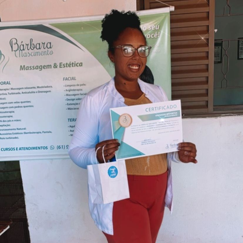 Jéssica da Silva Santos, massoterapeuta em Brasília, DF