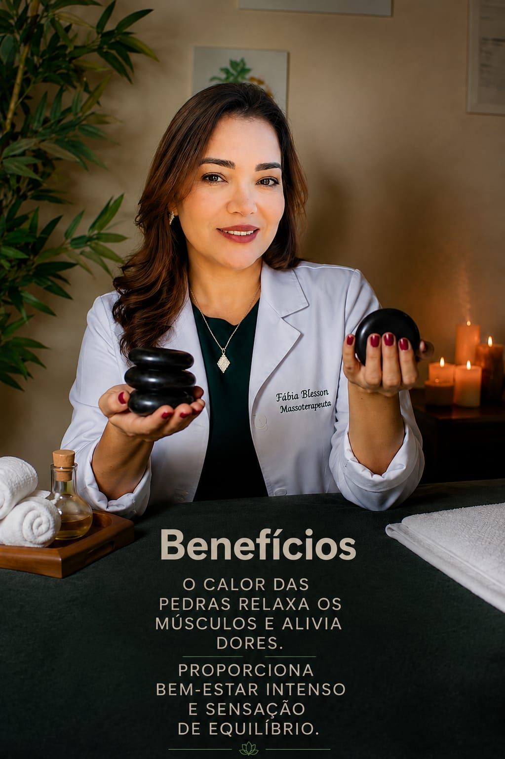 Fábia Blesson , massoterapeuta em Mantena, MG
