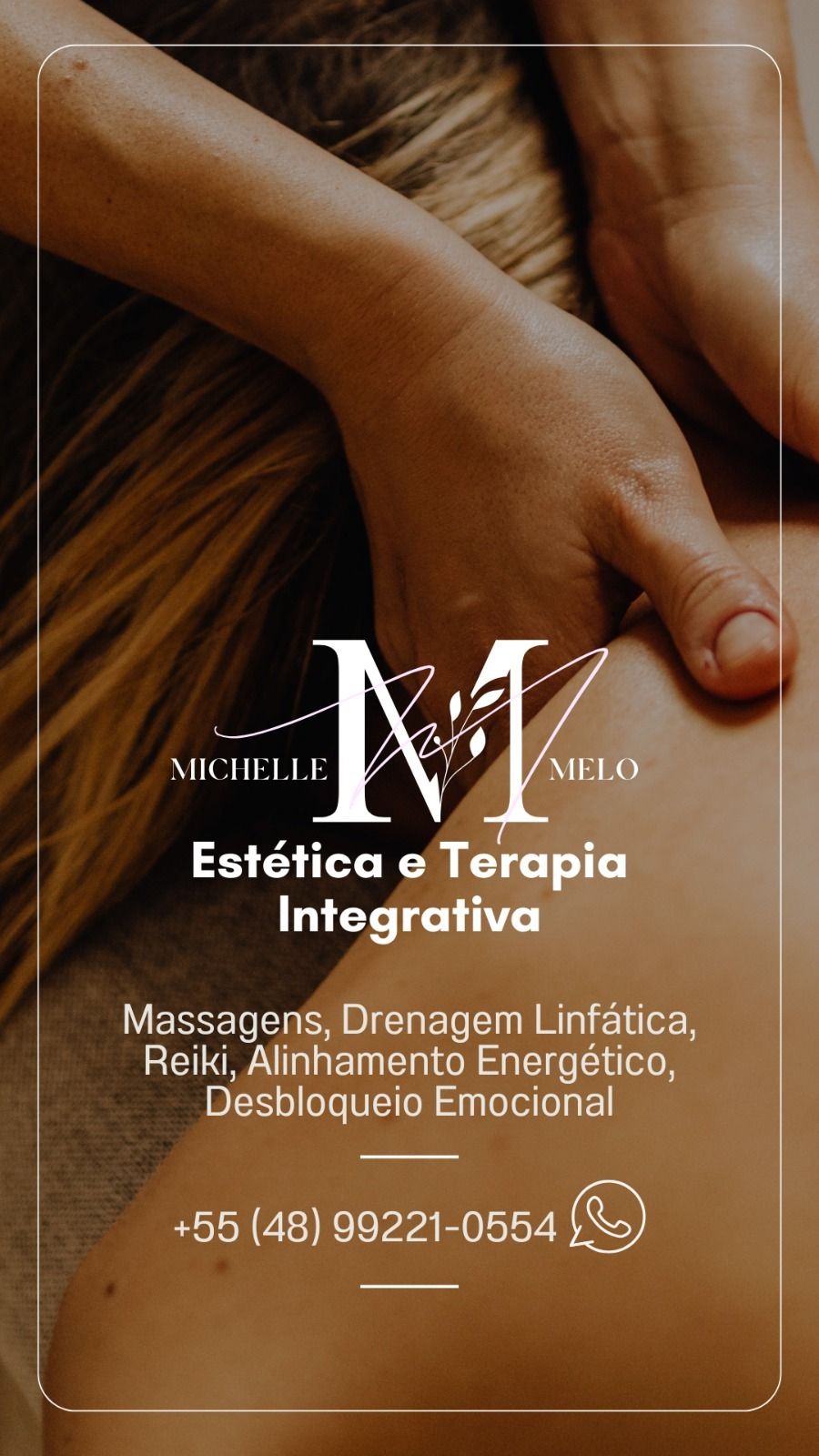 Michelle Melo , massoterapeuta em Palhoça, SC