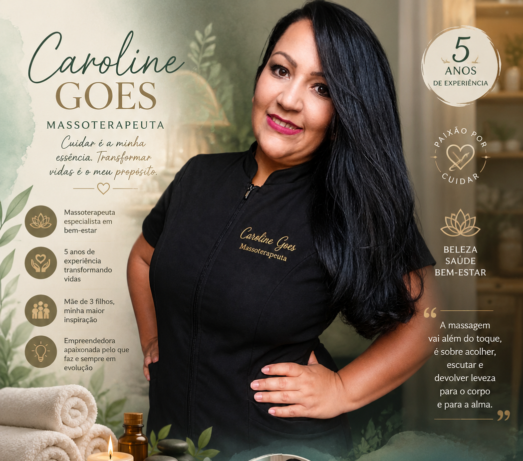 Caroline Goes, massoterapeuta em Ponta Grossa, PR
