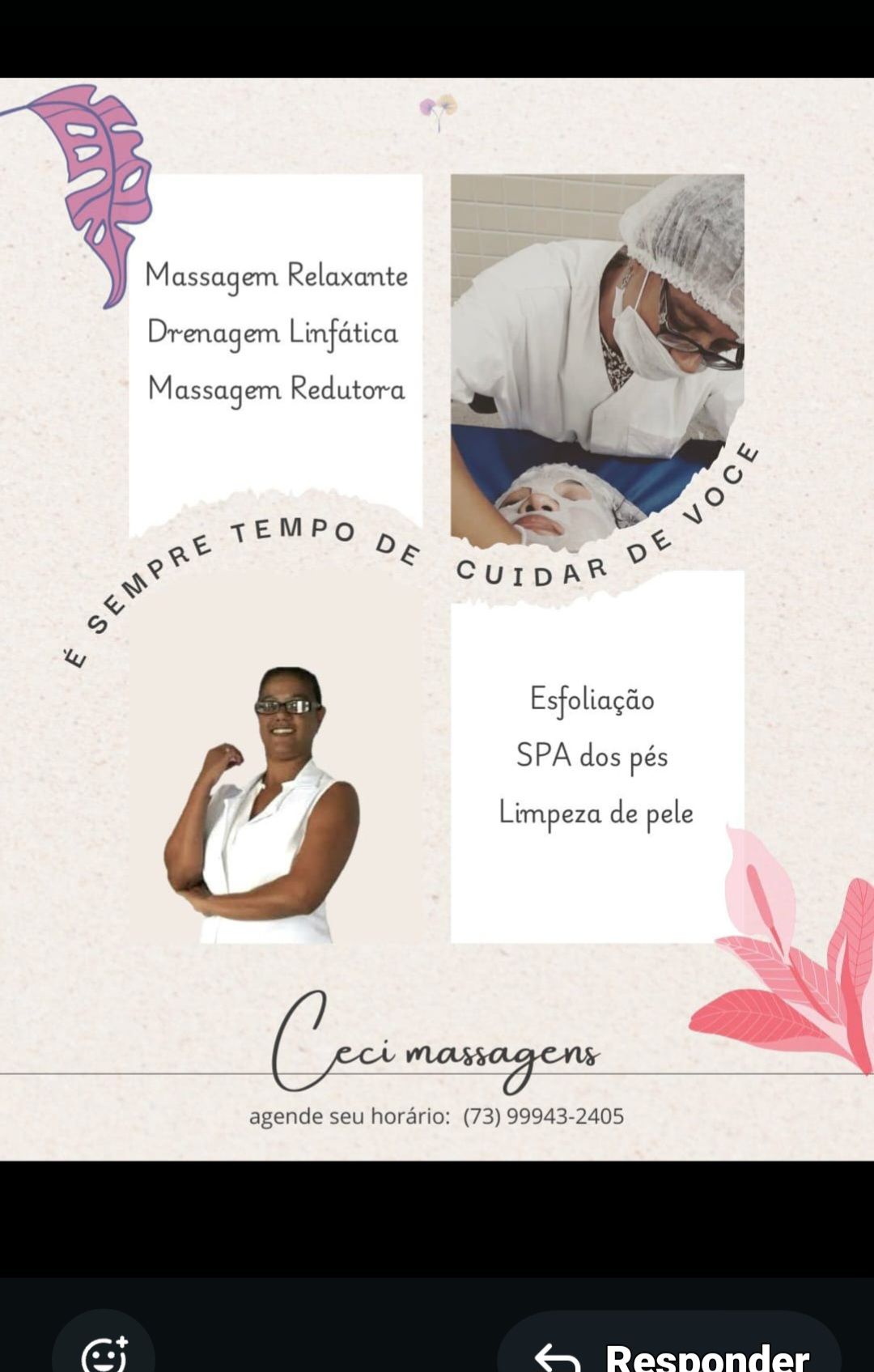Ceci Santos dos Santos, massoterapeuta em Porto Seguro, BA