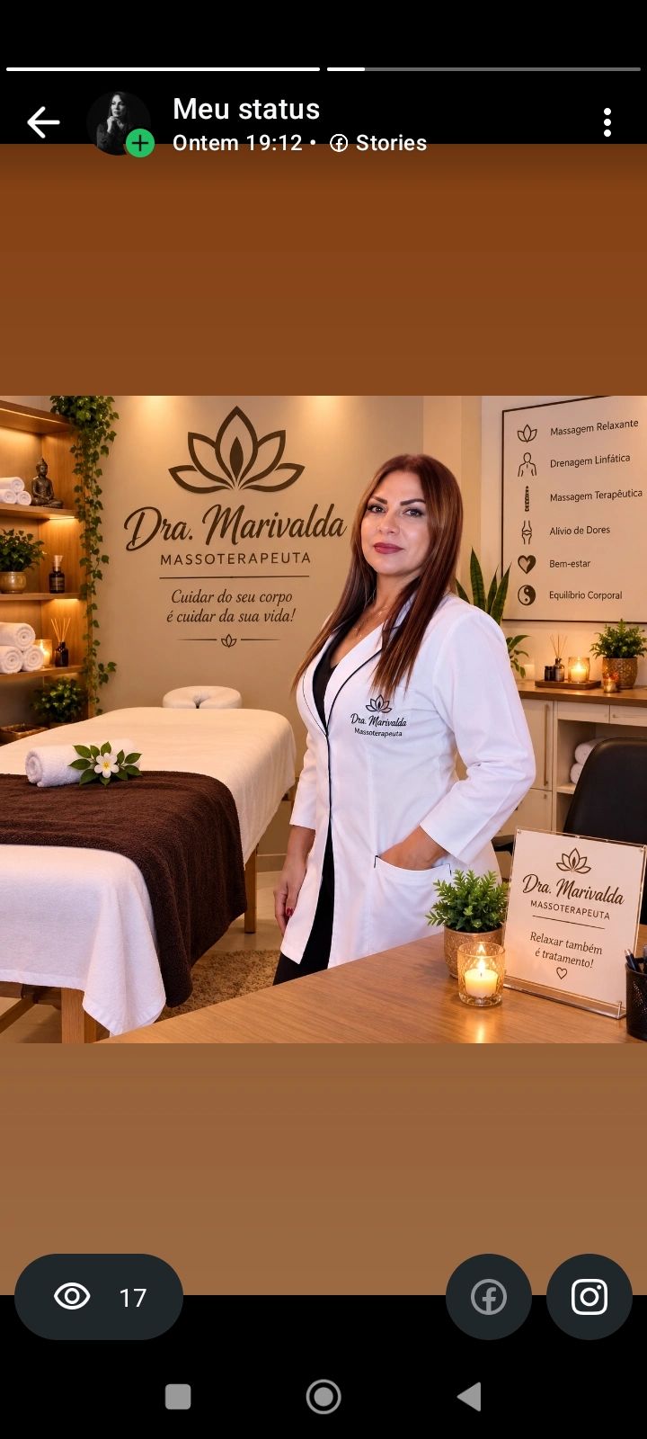 Marivalda Alves Gomes , massoterapeuta em Caldas Novas, GO