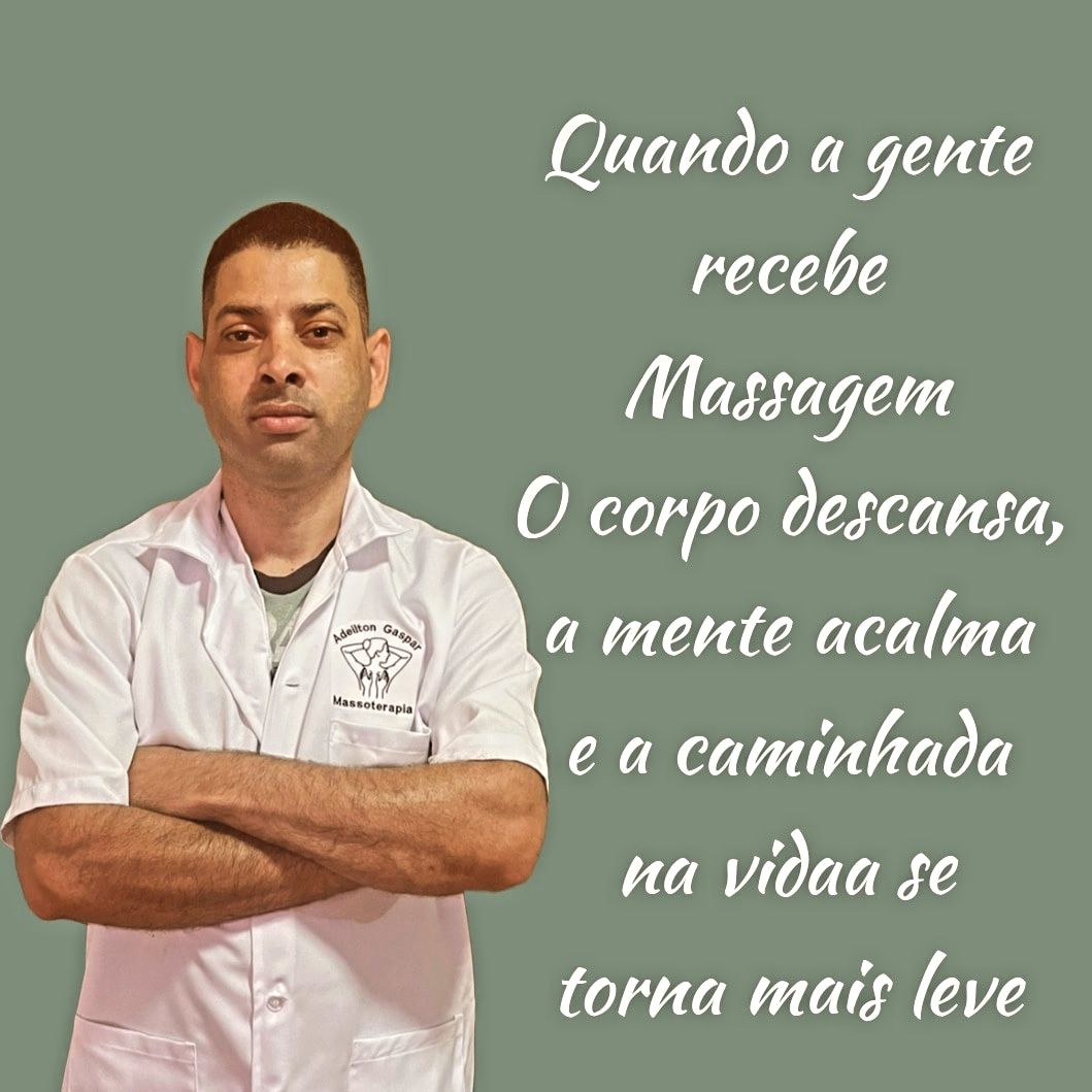Adeilton Gaspar de Souza, massoterapeuta em São Paulo, SP