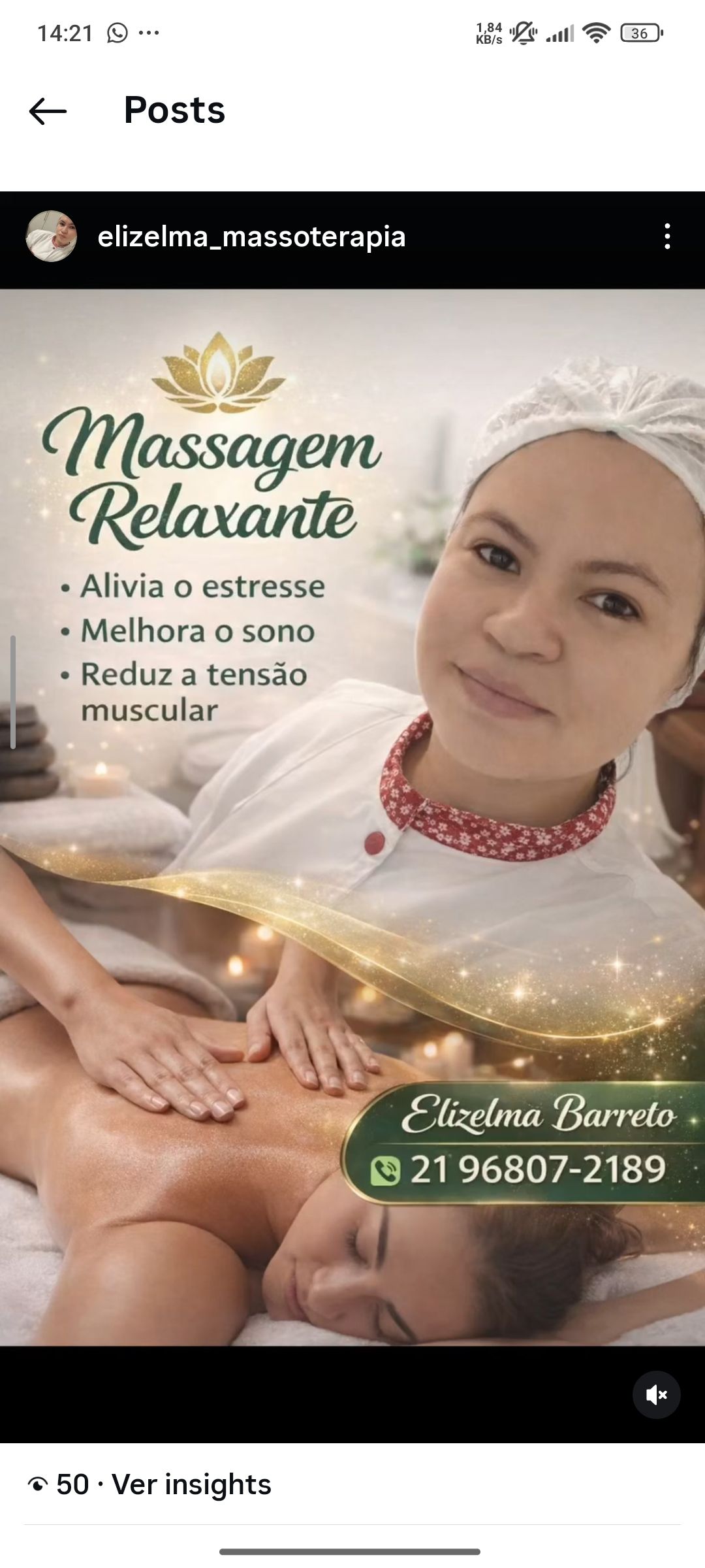 Elizelma Barreto , massoterapeuta em Rio de Janeiro, RJ