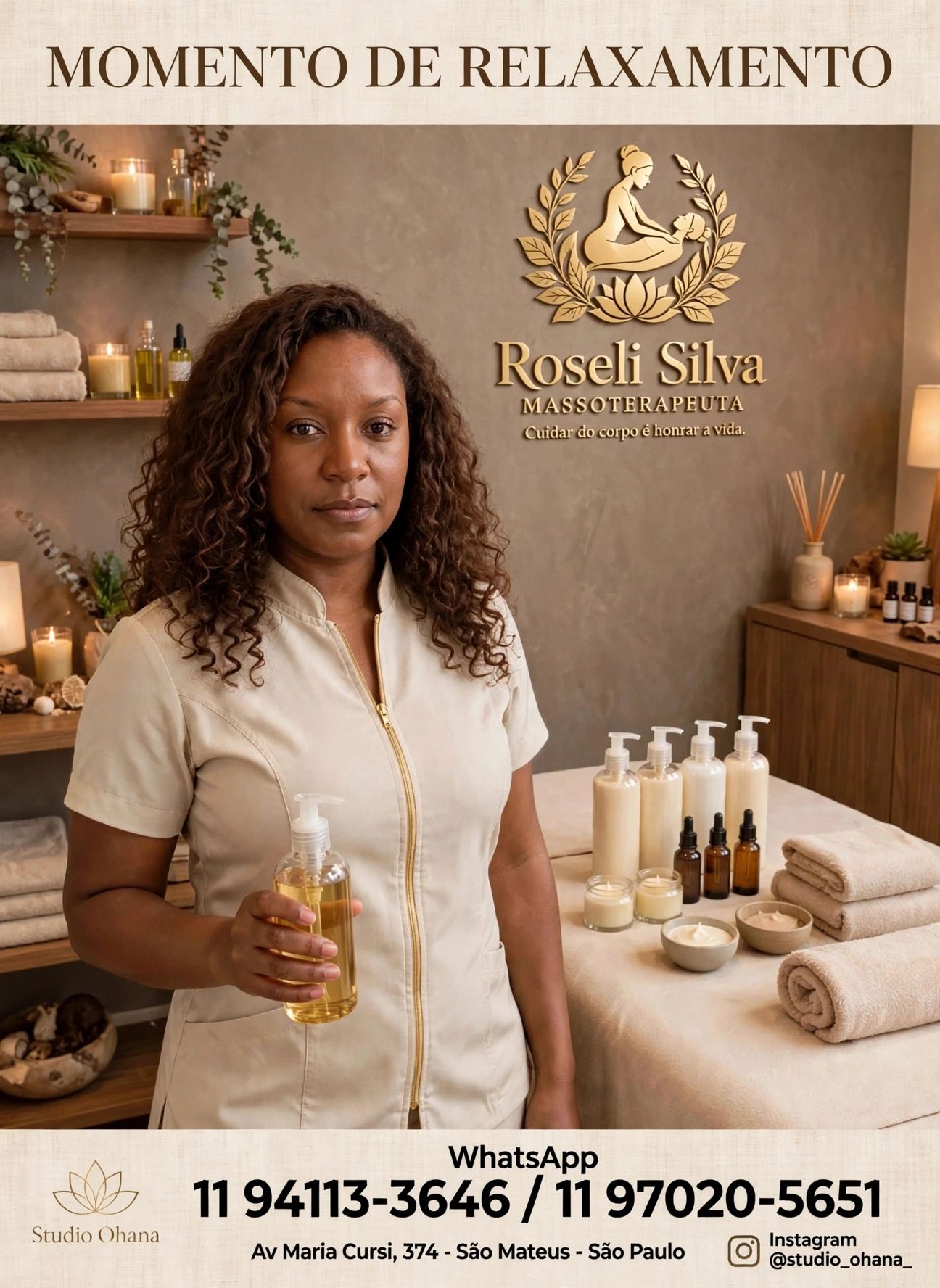 Roseli Silva , massoterapeuta em São Paulo, SP