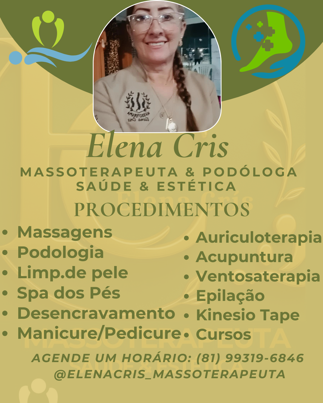 Elena Cristina Pires da Silva Soares , massoterapeuta