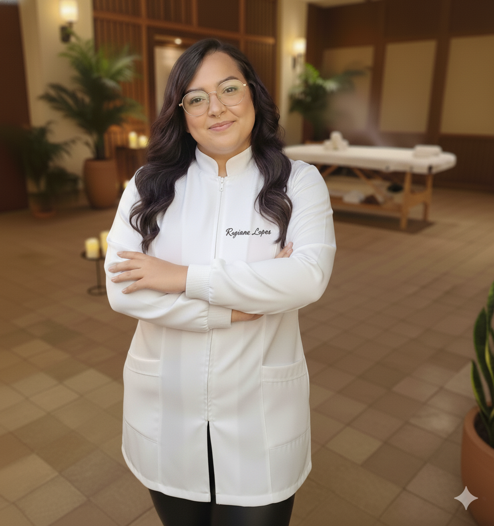 Regiane, massoterapeuta em Caxambu, MG