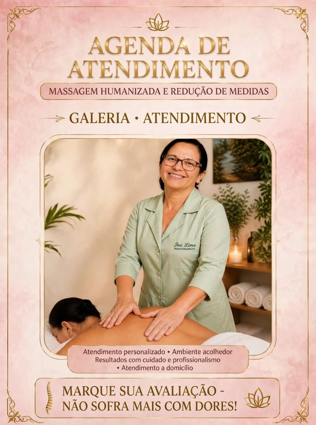 Josi Lima, massoterapeuta em Blumenau, SC