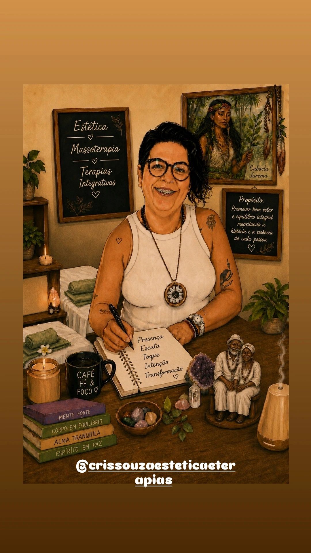 Cristiane Souza, massoterapeuta em Taboão Da Serra, SP