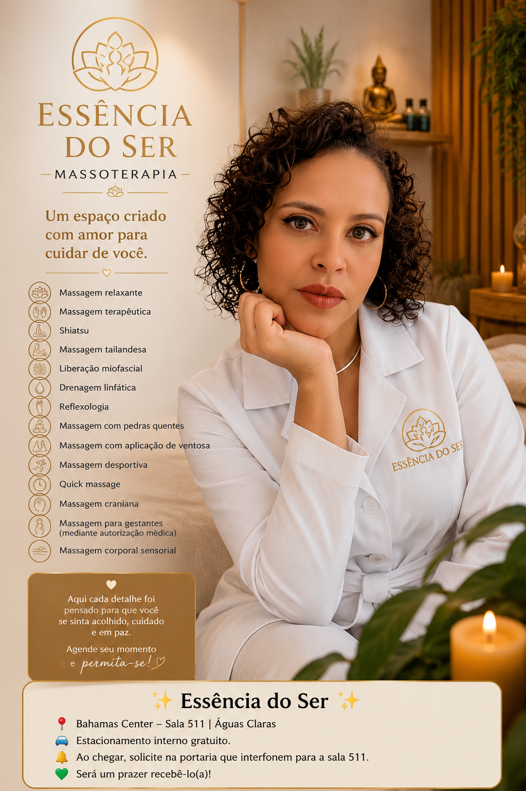 Carol Santos, massoterapeuta em Brasília, DF