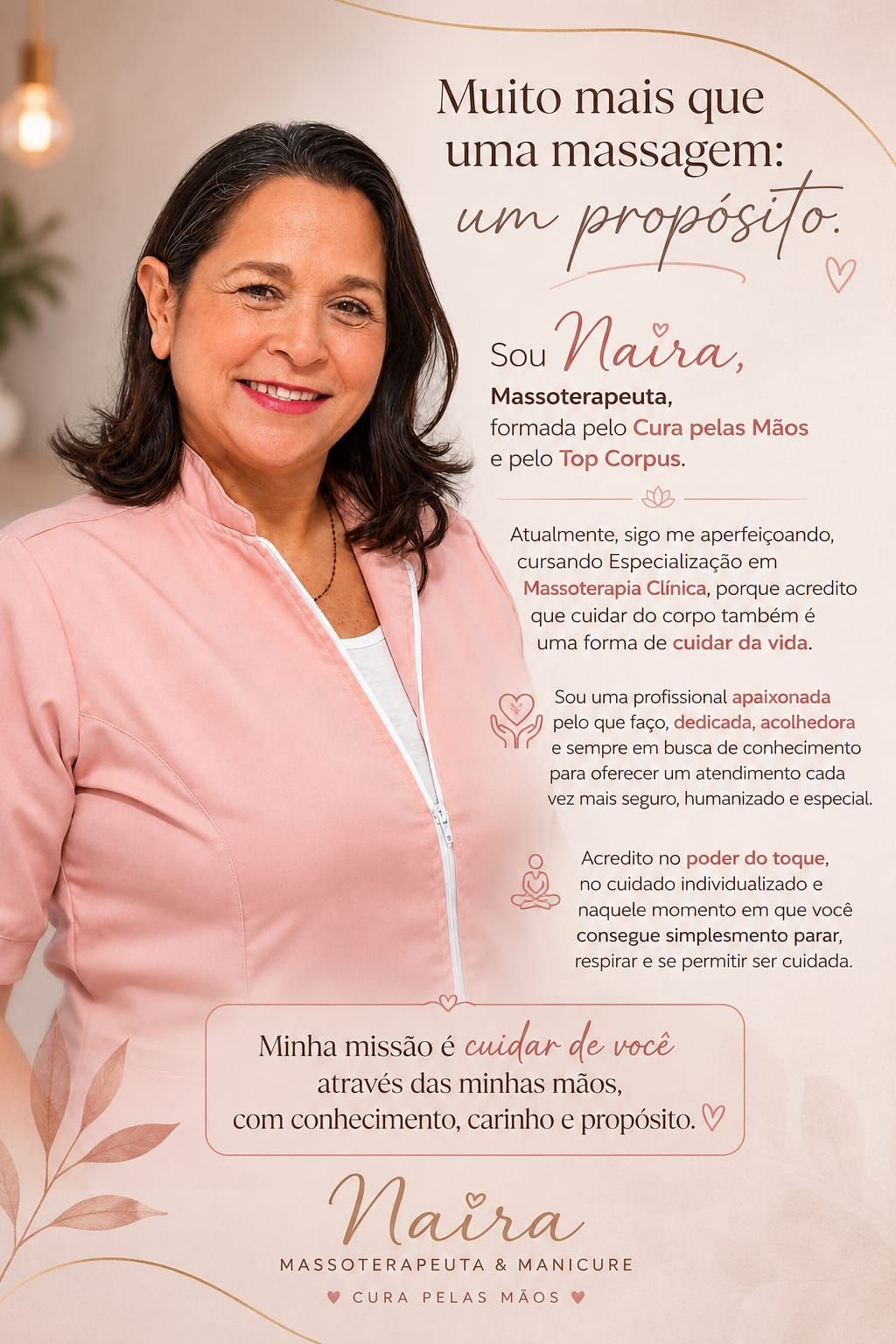 Naira Josiane Bussi , massoterapeuta em Taubaté, SP